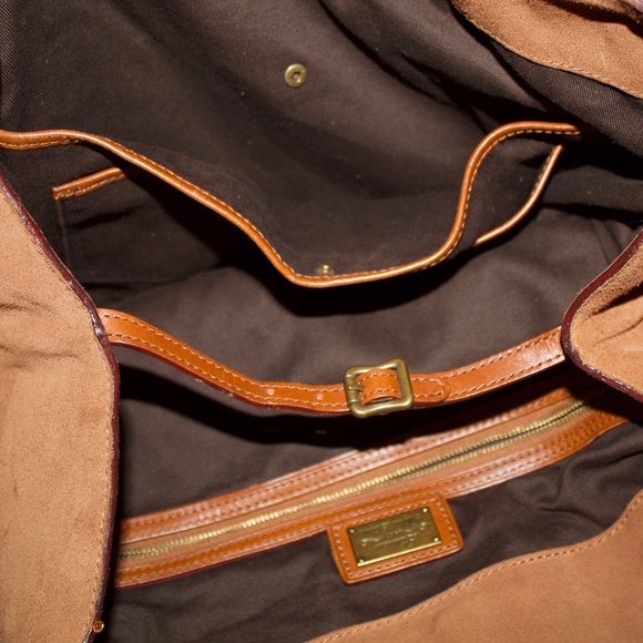 Ralph Lauren Crown Crest Suede Tote - Picture 4 of 7